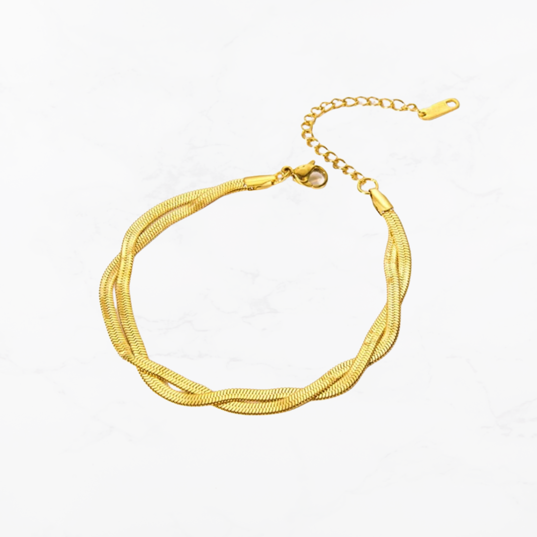 Mira Twisted Gold Bracelet