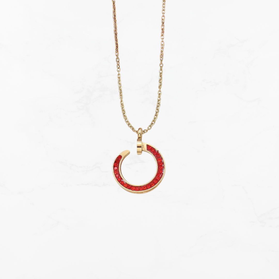 Hammered Halo Necklace