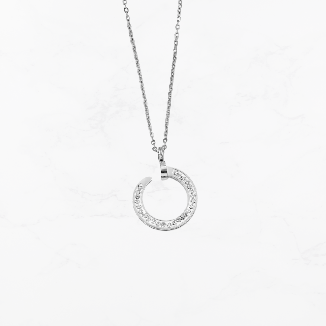 Hammered Halo necklace