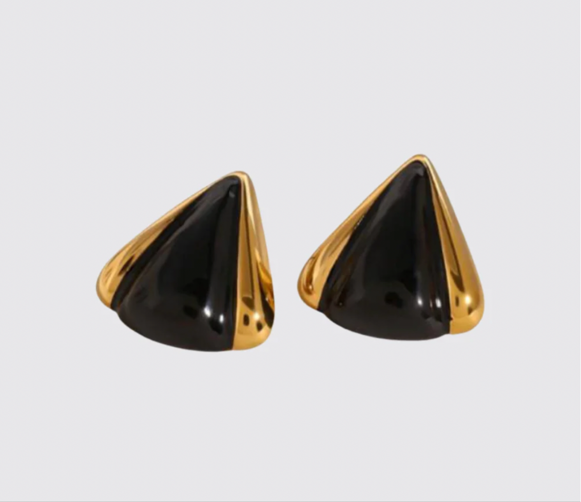 Black Drop Earrings