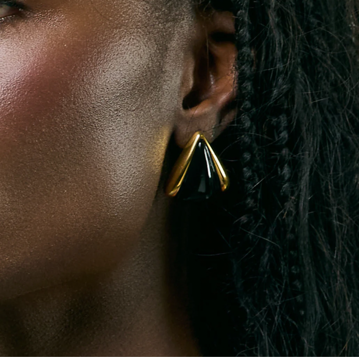 Black Drop Earrings