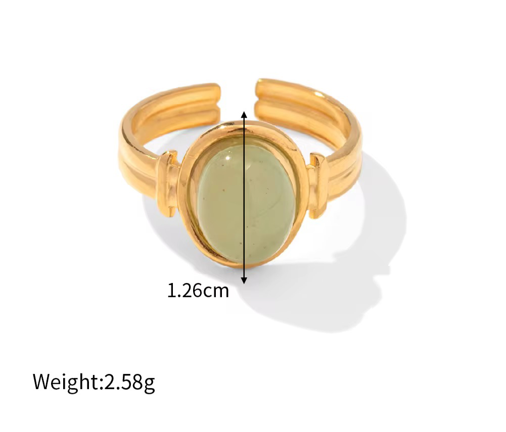 3 Adjustable Stone Rings