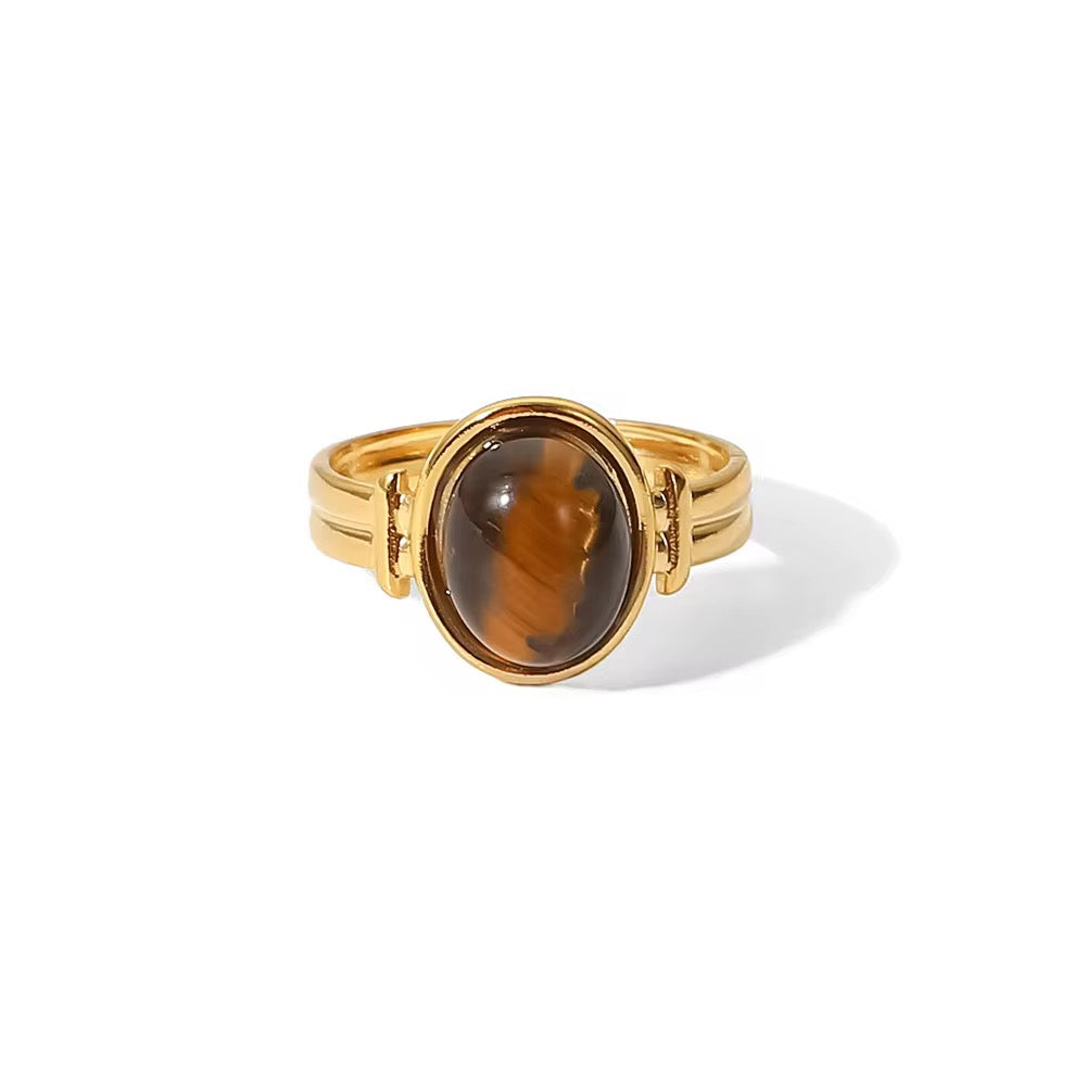 3 Adjustable Stone Rings