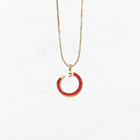 Hammered Halo Necklace