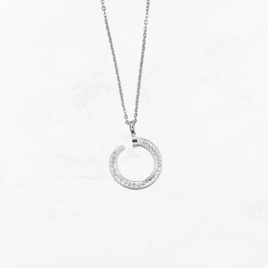 Hammered Halo necklace